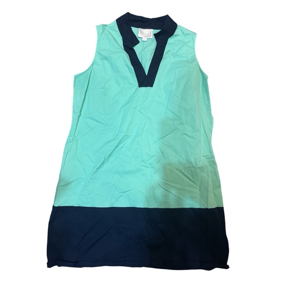 Sail to Sable Aqua and Navy Midi Dress
